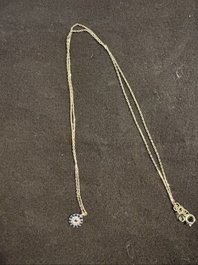 Evil Eye 14K Gold Necklace